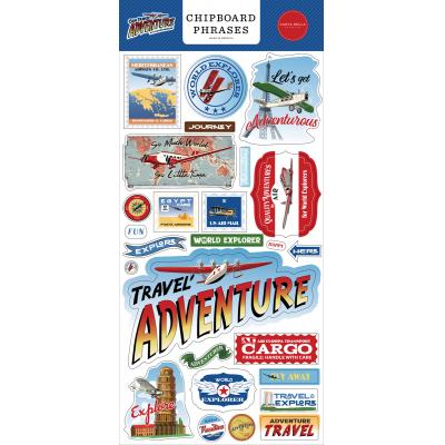 Carta Bella Our Travel Adventure Sticker - Chipboard Phrases